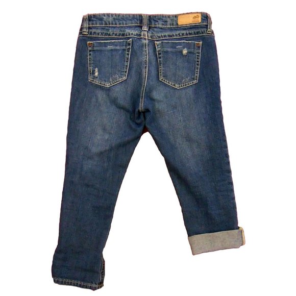 Garage Distressed Denim Capri - Size 7 - Picture 2 of 4